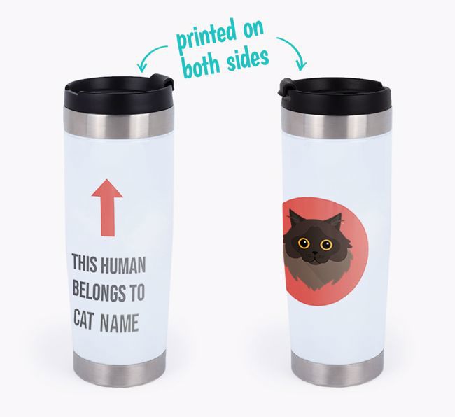 'This Human Belongs to...' - Personalized {breedCommonName} Travel Mug